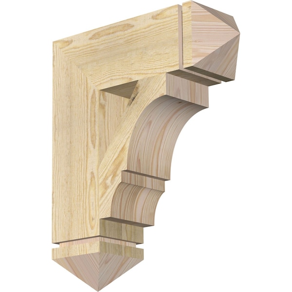Ekena Millwork Balboa Arts & Crafts Rough Sawn Bracket, Douglas Fir, 6"W x 20"D x 24"H BKT06X20X24BOA03RDF - main